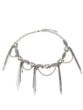 HEART CHARM CHAIN BELT